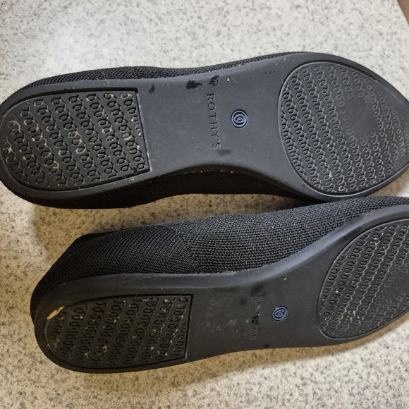 Rothy's Black and Blue Knit Shoes - Picture 3 of 4